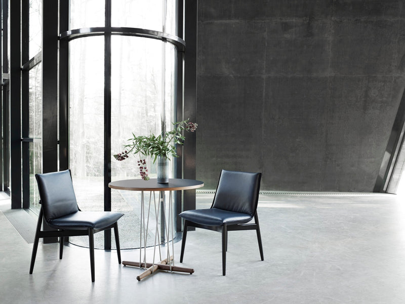 E004 Embrace Chair - Carl Hansen & Son - Chairs - Black Oak/Thor 350 Leather - HORNE