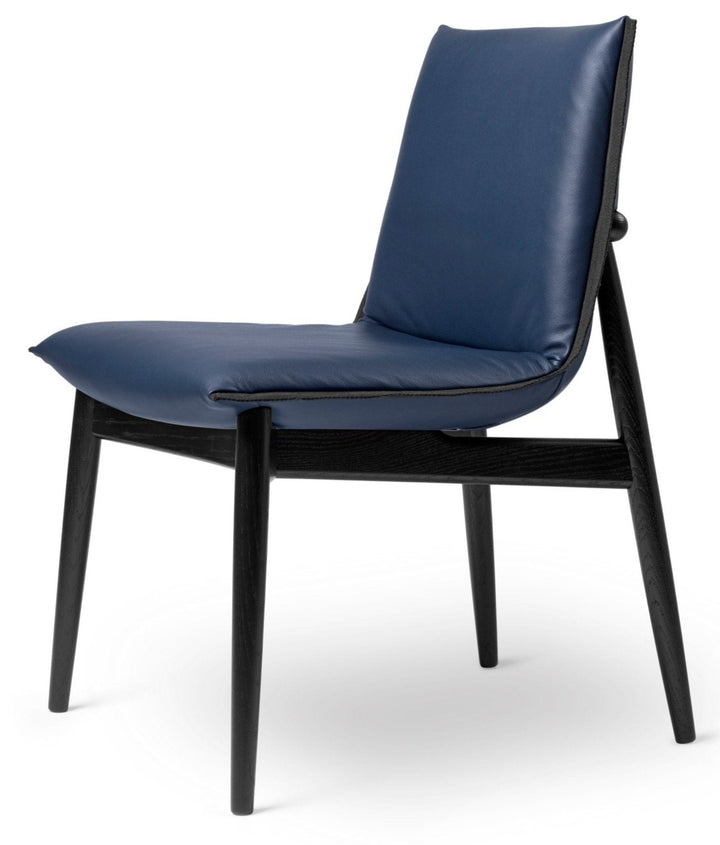 E004 Embrace Chair - Carl Hansen & Son - Chairs - Black Oak/Thor 350 Leather - HORNE