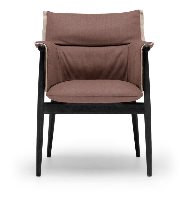 E005 Embrace Armchair - Carl Hansen & Son - Chairs - Black Oak/Fiord 551 Fabric - HORNE