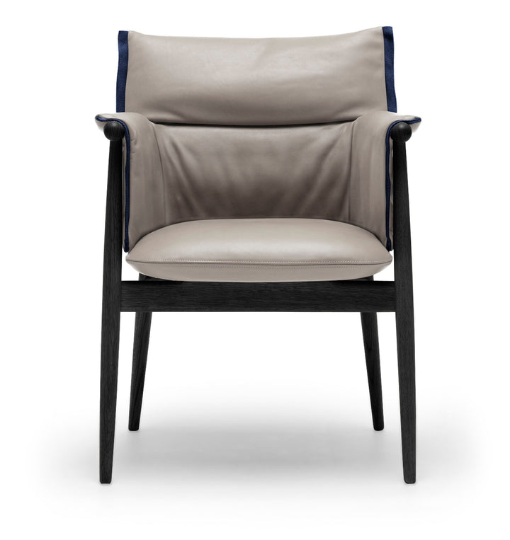 E005 Embrace Armchair - Carl Hansen & Son - Chairs - Black Oak/Thor 310 Leather - HORNE