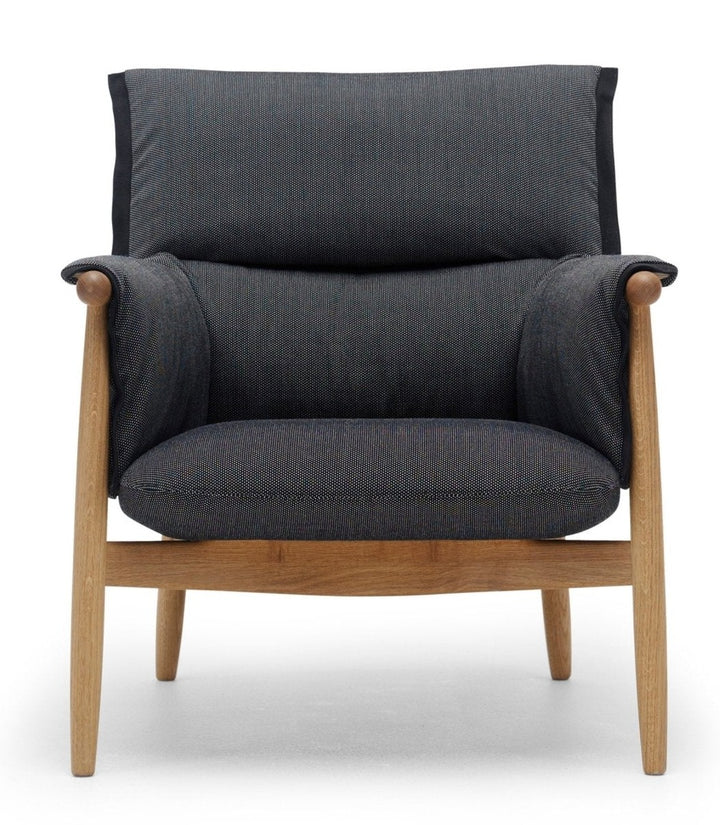 E015 Embrace Lounge Chair - Carl Hansen & Son - Chairs - Oiled Oak/Clara 188 Fabric - HORNE