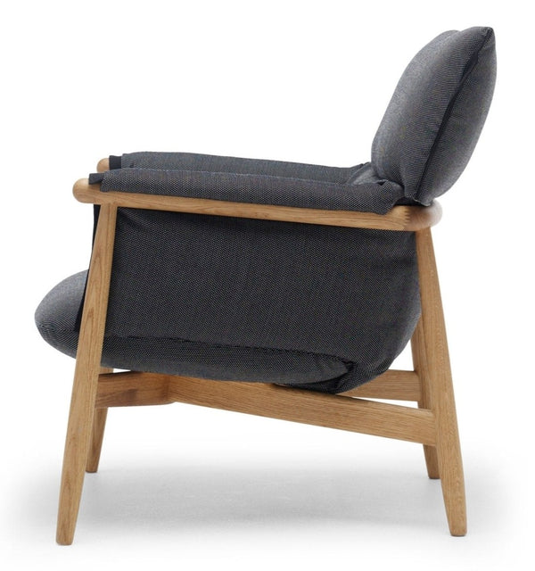 E015 Embrace Lounge Chair - Carl Hansen & Son - Chairs - Oiled Oak/Clara 188 Fabric - HORNE