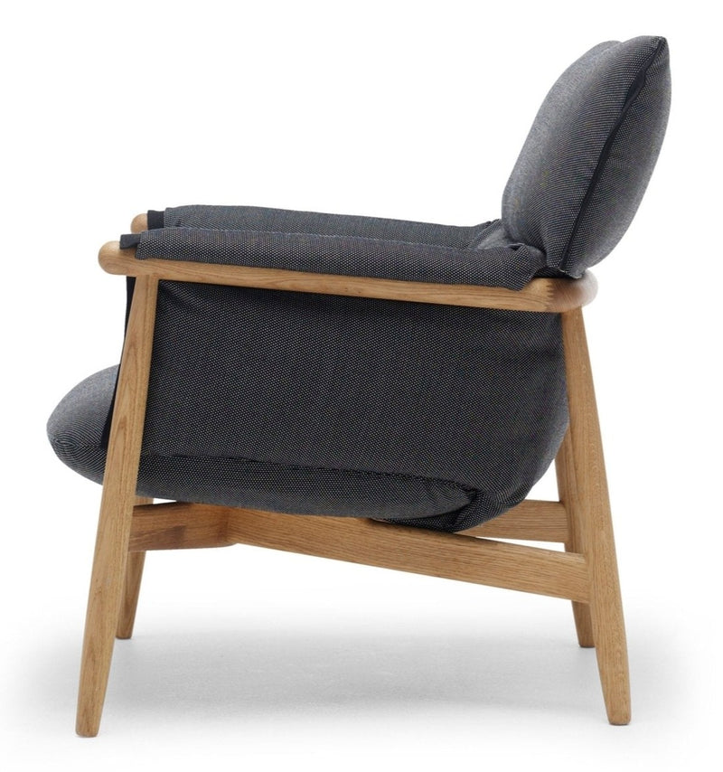 E015 Embrace Lounge Chair - Carl Hansen & Son - Chairs - Oiled Oak/Clara 188 Fabric - HORNE