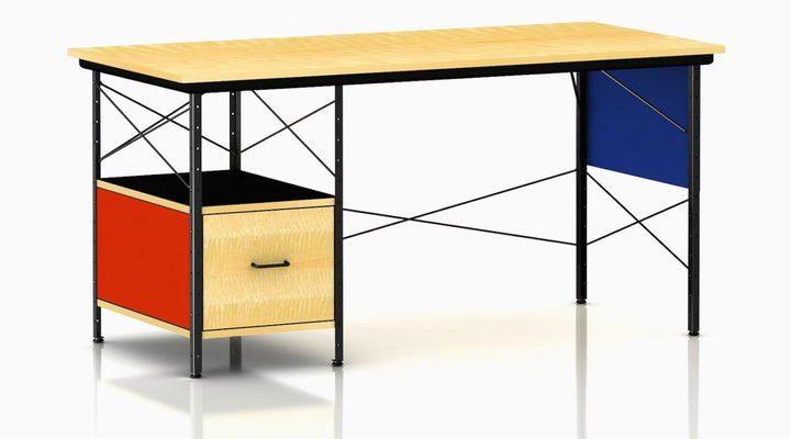 Eames® Desk Unit - Herman Miller® - Desks - Left - Hand File Drawer - Black - Multicolor - HORNE