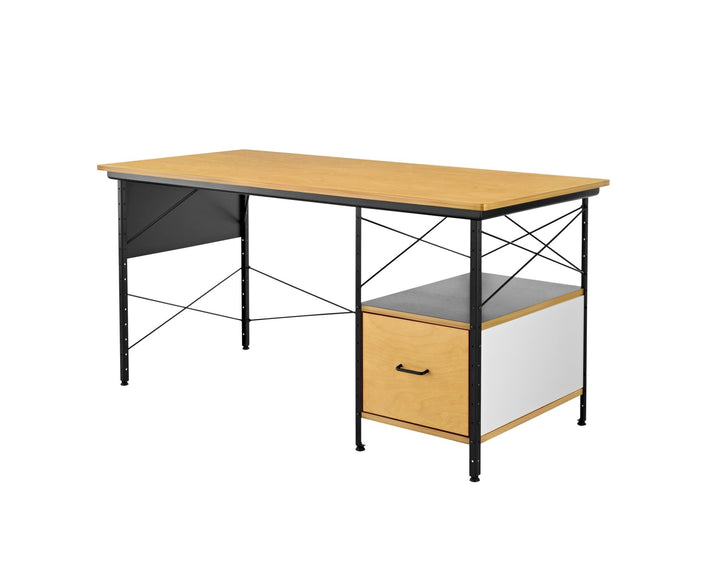 Eames® Desk Unit - Herman Miller® - Desks - Right - Hand File Drawer - Black - Natural - HORNE