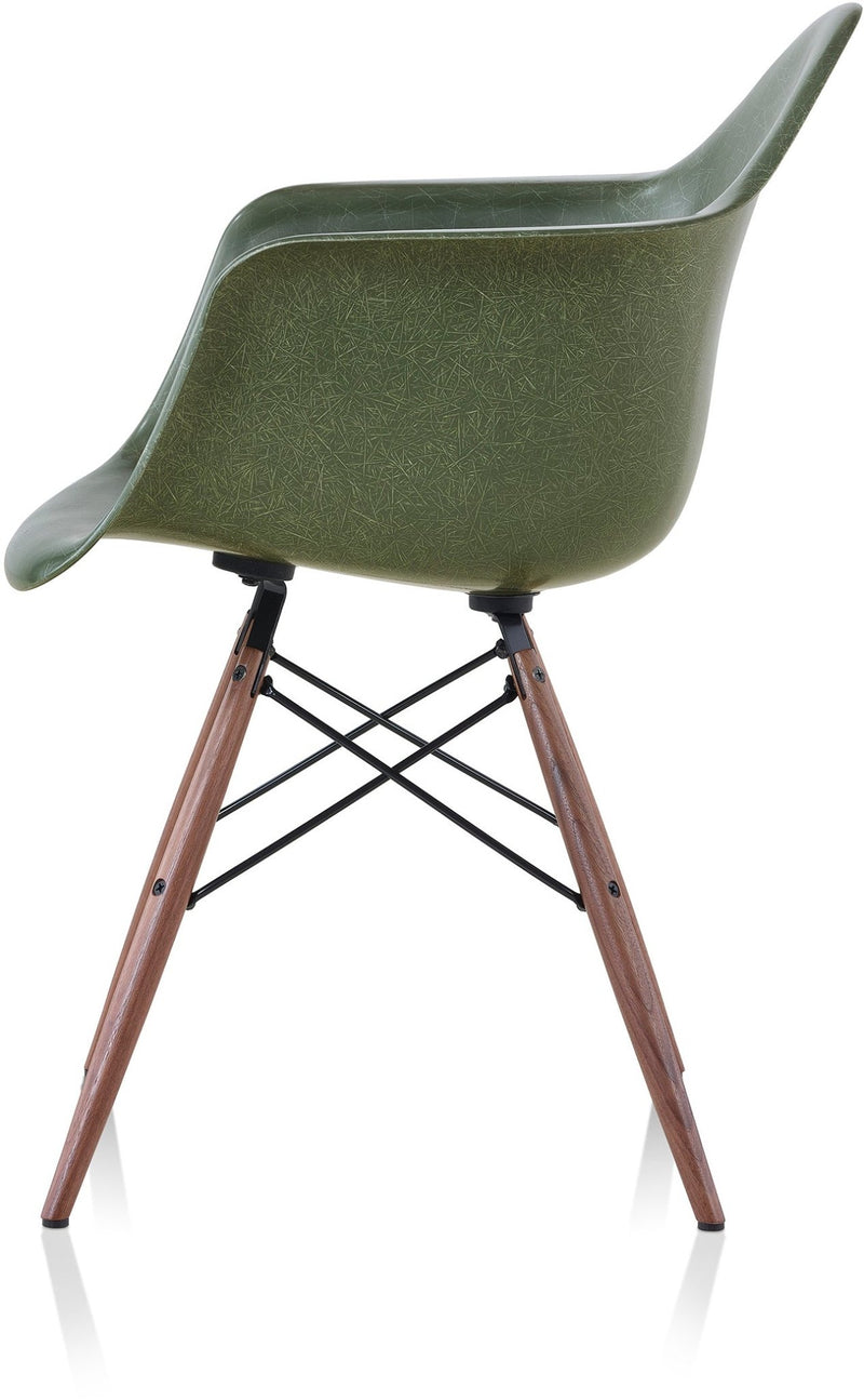 Eames® Molded Fiberglass Armchair – Dowel Base - Herman Miller® - Chairs - White - Natural Maple - Parchment - HORNE