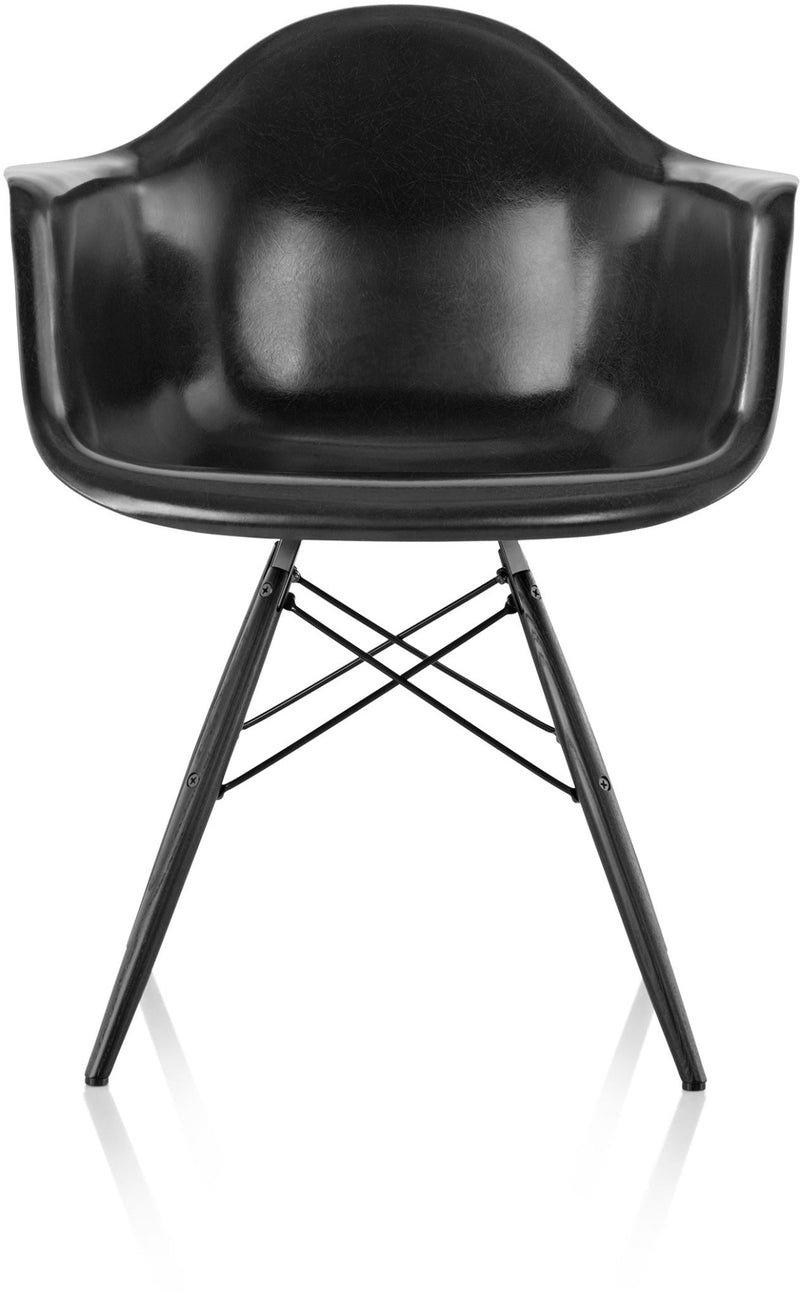 Eames® Molded Fiberglass Armchair – Dowel Base - Herman Miller® - Chairs - White - Natural Maple - Parchment - HORNE