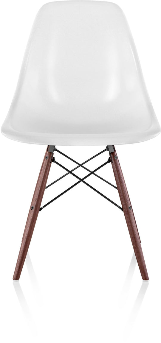 Eames® Molded Fiberglass Side Chair – Dowel Base - Herman Miller® - Chairs - White - Natural Maple - Parchment - HORNE
