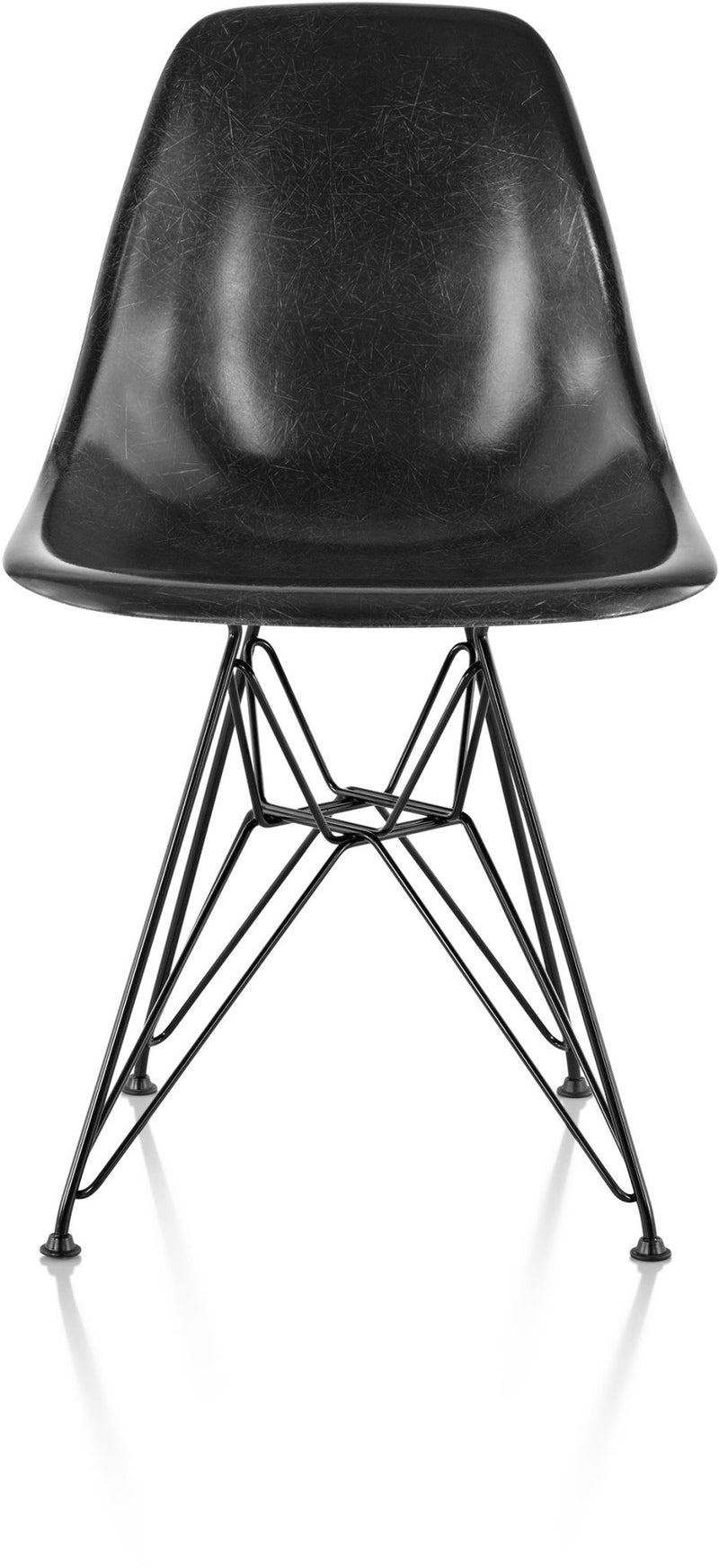 Eames® Molded Fiberglass Side Chair – Wire Base - Herman Miller® - Chairs - White - Parchment - Standard Glide - HORNE