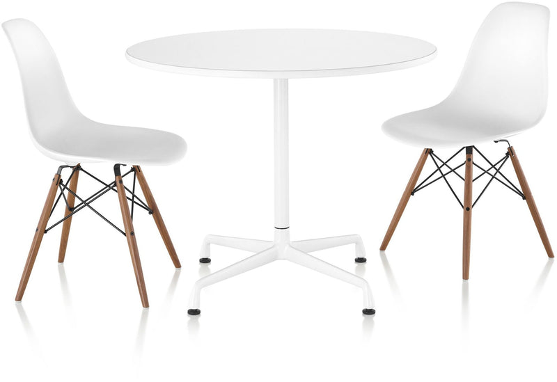 Eames® Molded Plastic Side Chair – Dowel Base - Herman Miller® - Chairs - White - Natural Maple - Black - HORNE