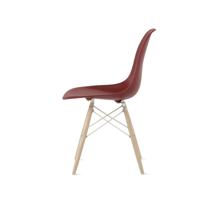Eames® Molded Plastic Side Chair – Dowel Base - Herman Miller® - Chairs - White - Natural Maple - Black - HORNE