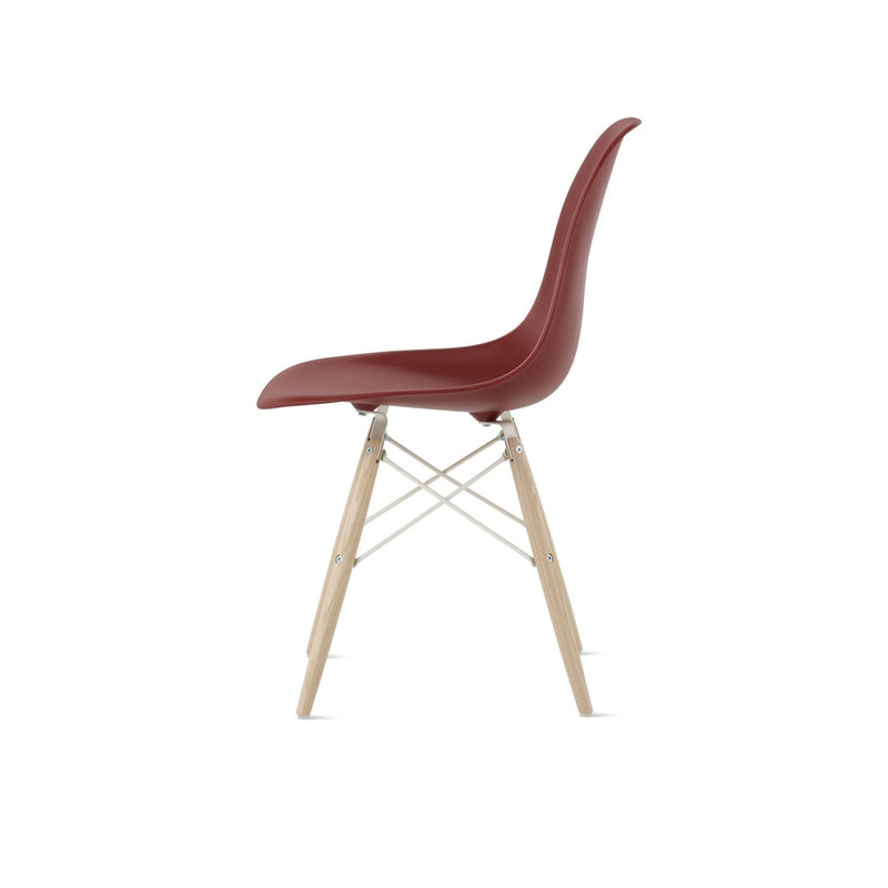 Eames® Molded Plastic Side Chair – Dowel Base - Herman Miller® - Chairs - White - Natural Maple - Black - HORNE
