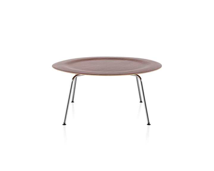 Eames® Molded Plywood Coffee Table - Metal Base - Herman Miller® - Tables - White Ash - Trivalent Chrome - HORNE