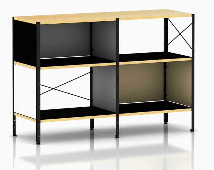 Eames® Storage Unit - 2x2 - Herman Miller® - Storage + Organization - Standard - Natural - Black - HORNE