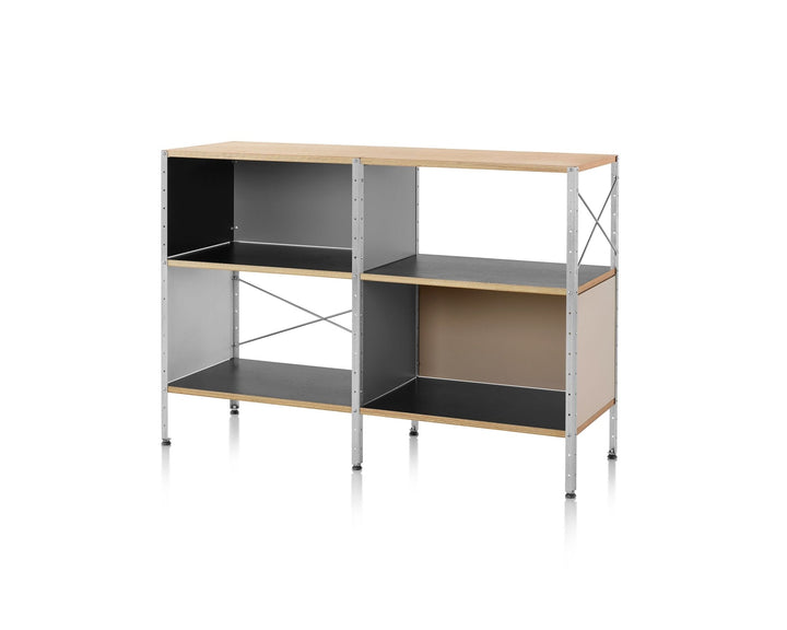 Eames® Storage Unit - 2x2 - Herman Miller® - Storage + Organization - Standard - Natural - Zinc Plated - HORNE