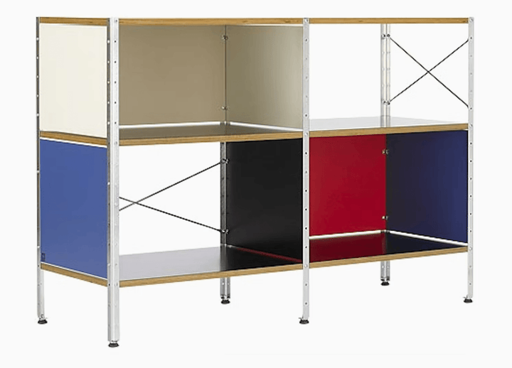 Eames® Storage Unit - 2x2 - Herman Miller® - Storage + Organization - Standard - Multicolor - Zinc Plated - HORNE