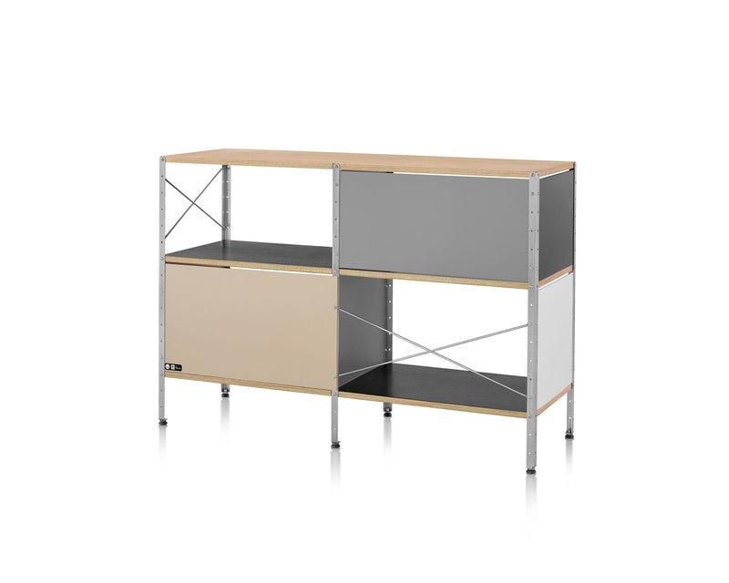 Eames® Storage Unit - 2x2 - Herman Miller® - Storage + Organization - Standard - Multicolor - Black - HORNE