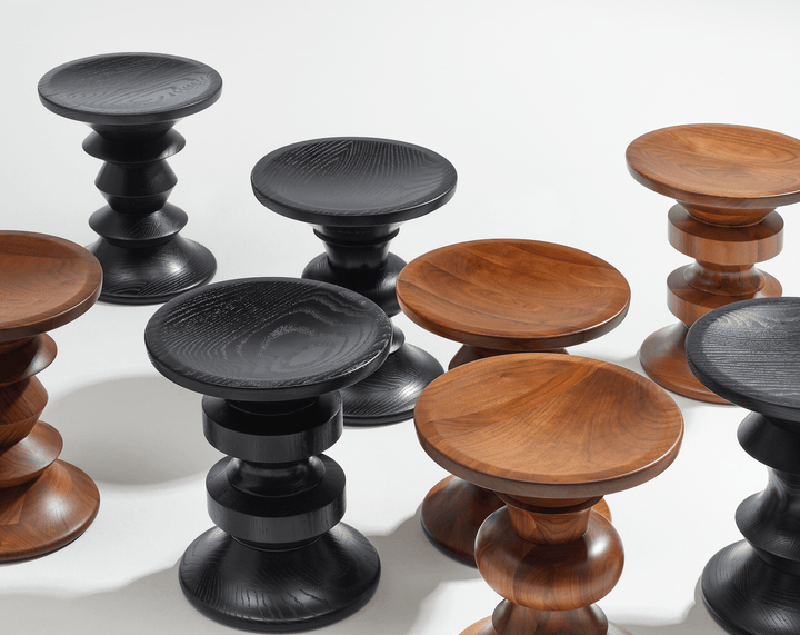 Eames® Turned Stool - Shape B - Herman Miller® - Stools + Benches + Ottomans - Ebony - HORNE