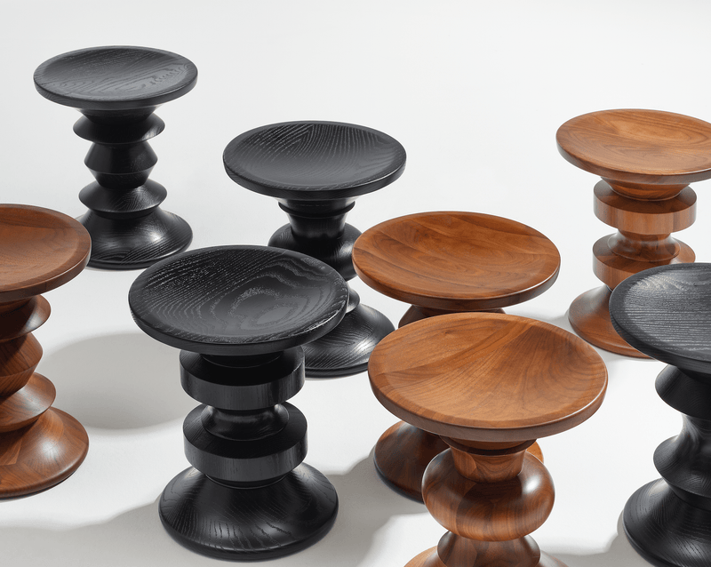 Eames® Turned Stool - Shape C - Herman Miller® - Stools + Benches + Ottomans - Walnut - HORNE