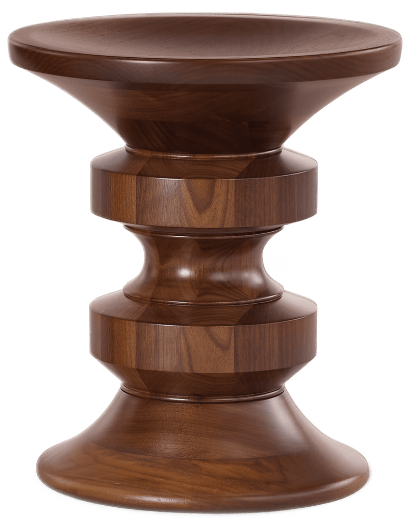 Eames® Turned Stool - Shape D - Herman Miller® - Stools + Benches + Ottomans - Walnut - HORNE