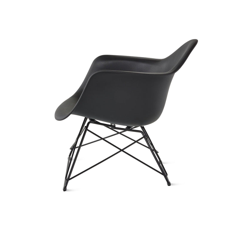 Eames® Wire Base Low Armchair – Plastic - Herman Miller® - Chairs - White - Black - HORNE