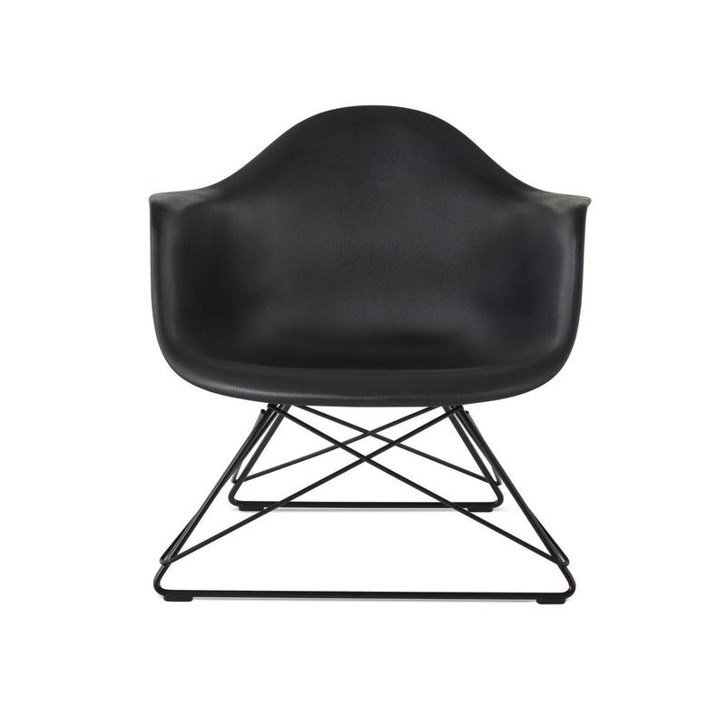 Eames® Wire Base Low Armchair – Plastic - Herman Miller® - Chairs - White - Black - HORNE