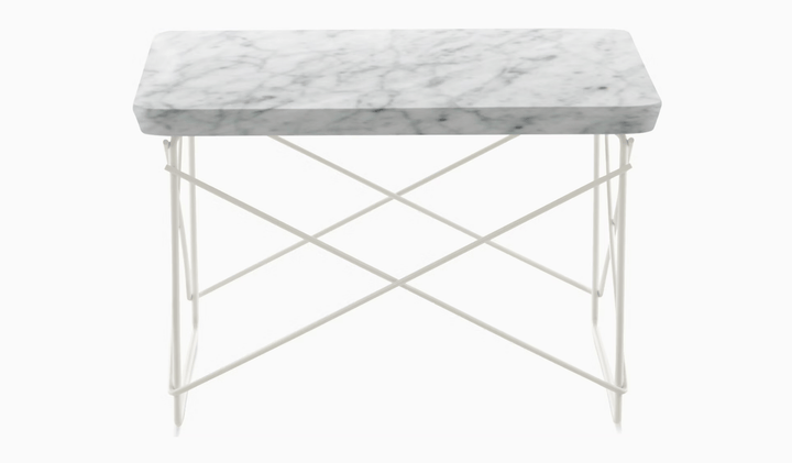 Eames® Wire Base Low Table - Herman Miller® - Tables - Carrara White Marble - Studio White - HORNE