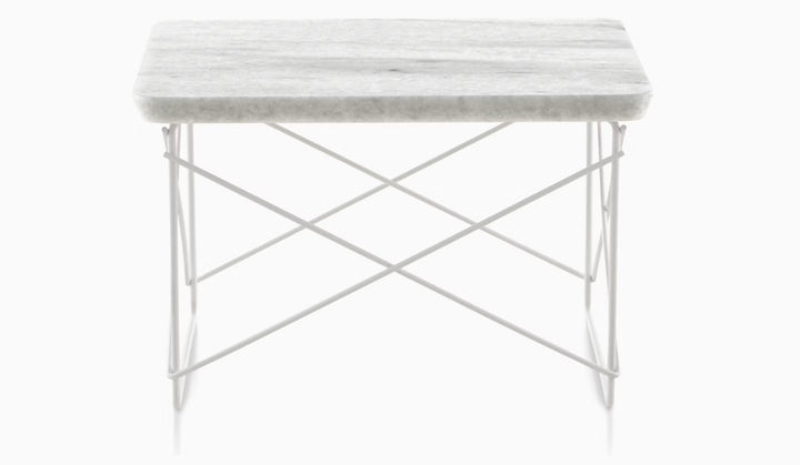 Eames® Wire Base Low Table - Herman Miller® - Tables - Georgia Grey Marble - White - HORNE