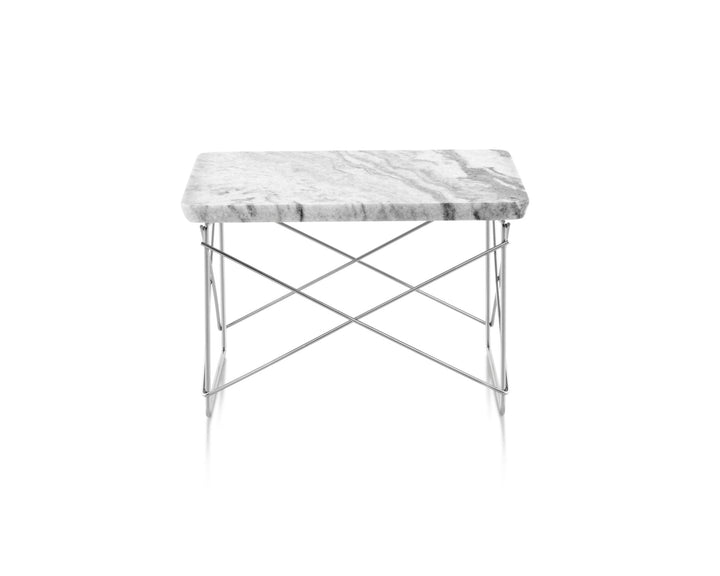 Eames® Wire Base Low Table - Herman Miller® - Tables - Georgia Grey Marble - Chrome - HORNE