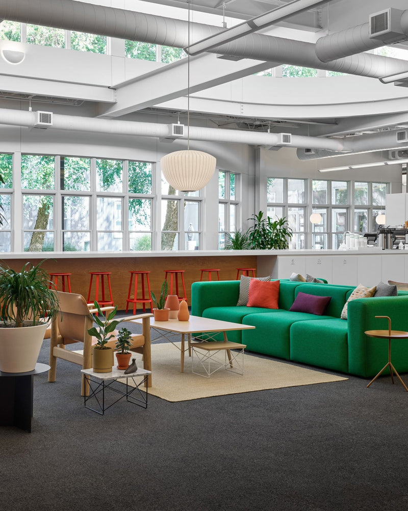 Eames® Wire Base Low Table - Herman Miller® - Tables - White Ash - Black - HORNE