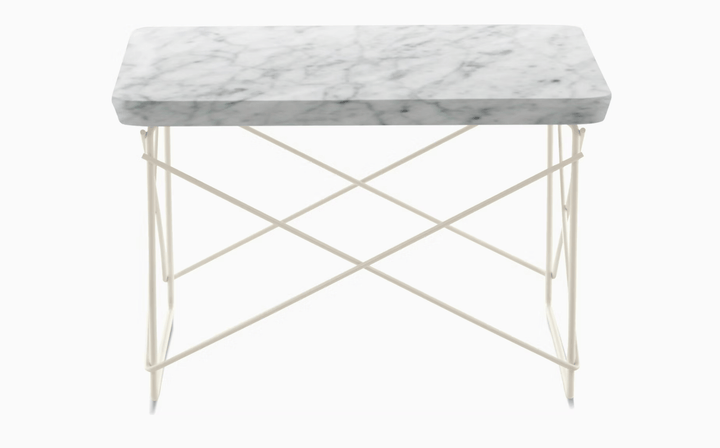 Eames® Wire Base Low Table - Herman Miller® - Tables - Carrara White Marble - White - HORNE