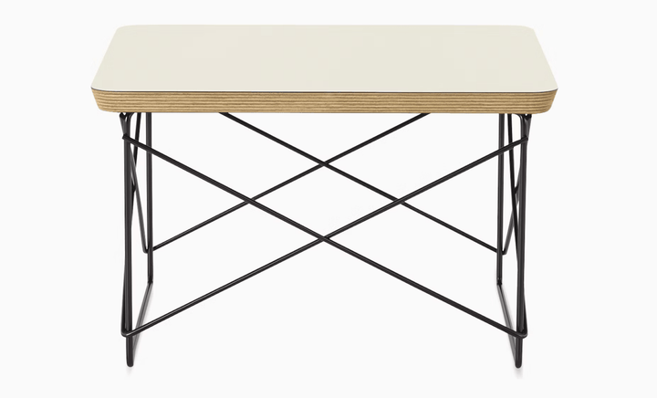 Eames® Wire Base Low Table - Herman Miller® - Tables - White - Black - HORNE