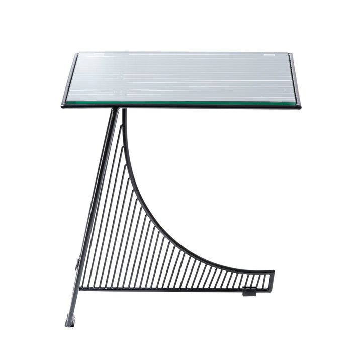 Eclipse Table w/ Glass Top - Bend Goods - Tables - Black - HORNE