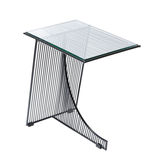 Eclipse Table w/ Glass Top - Bend Goods - Tables - Black - HORNE