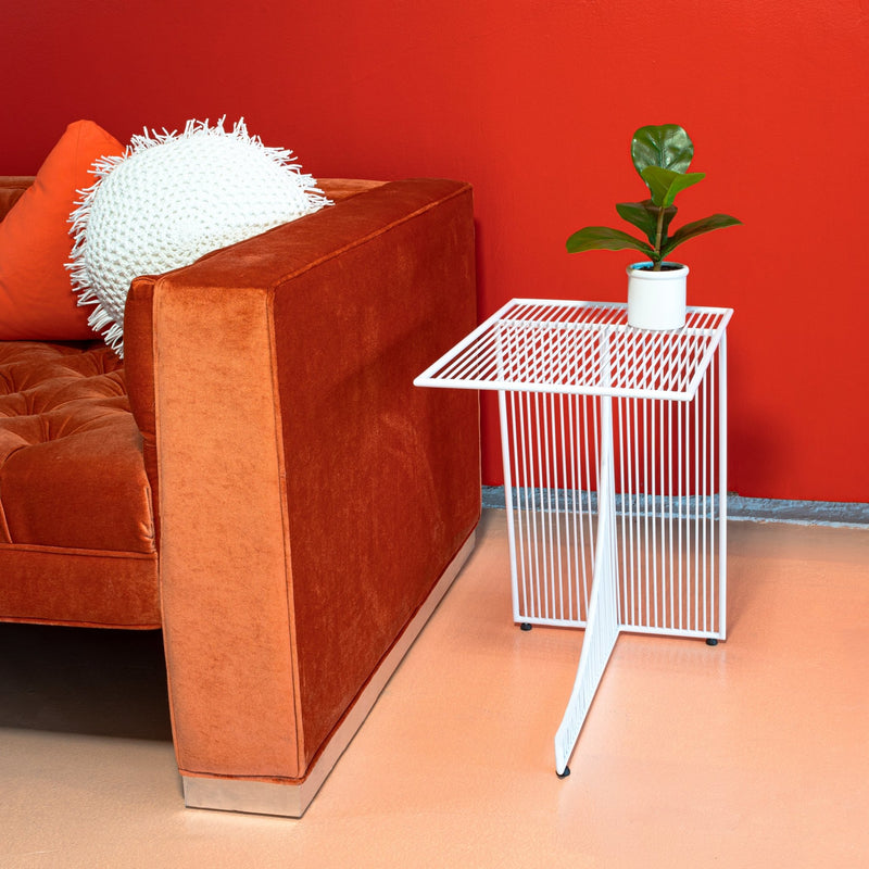 Eclipse Table w/ Glass Top - Bend Goods - Tables - White - HORNE