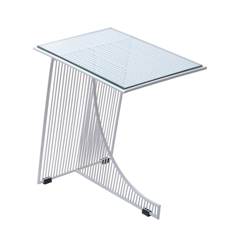 Eclipse Table w/ Glass Top - Bend Goods - Tables - White - HORNE