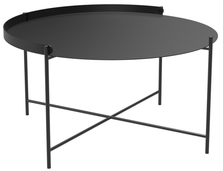 EDGE Tray Table - HOUE - Outdoor Furniture - 29.9"Ø - Black - HORNE