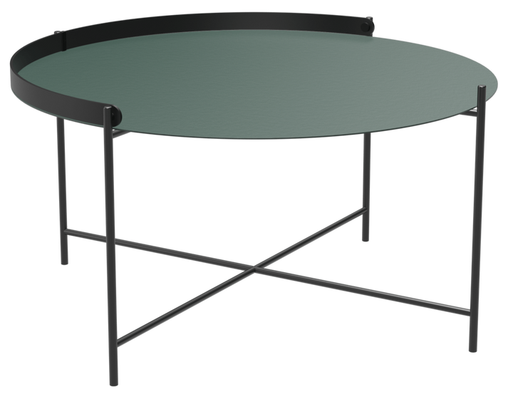 EDGE Tray Table - HOUE - Outdoor Furniture - 29.9"Ø - Pine Green - HORNE