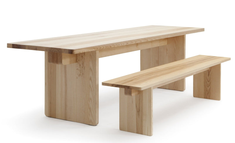 Edi Table - Nikari - Tables + Desks - Natural Oiled Ash - Small - No Tray or Flaps - HORNE