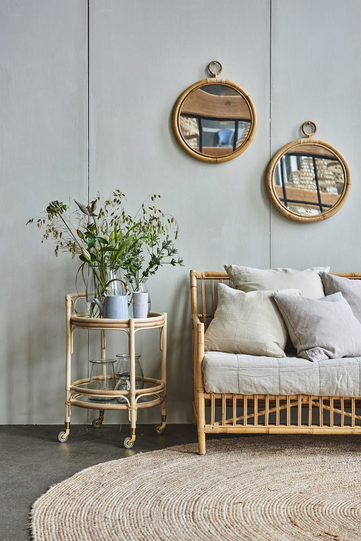 Ella Rattan Mirror - Sika Design - Mirrors - Large - HORNE