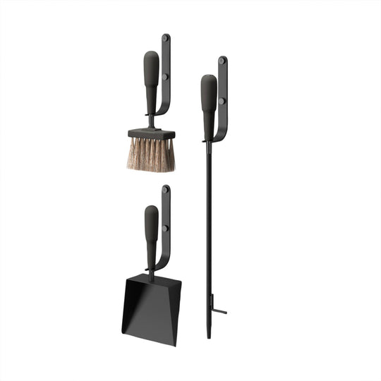Emma Wall Fireplace Set - Eldvarm - Fireplace - Noir - HORNE