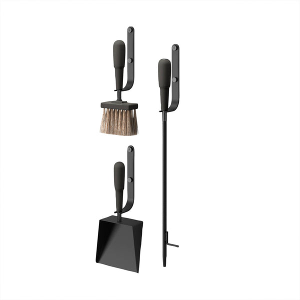 Emma Wall Fireplace Set - Eldvarm - Fireplace - Noir - HORNE