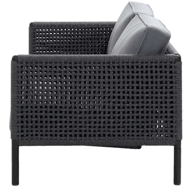 Encore 2 - Seater Sofa - Cane Line - Outdoor Furniture - Lava Grey/Dark Grey - HORNE
