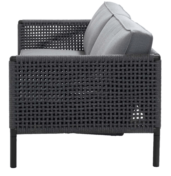 Encore 3 - Seater Sofa - Cane Line - Outdoor Furniture - Lava Grey/Dark Grey - HORNE