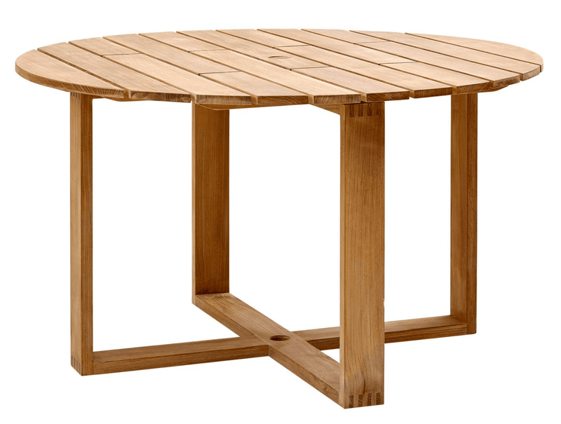 Endless Dining Table - Round - Cane Line - Outdoor Furniture - Medium - HORNE