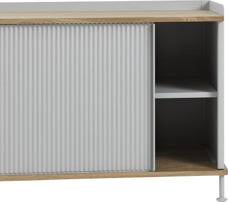 Enfold Sideboard - Low - Muuto - Sideboards + Cabinets - Oak/Grey - HORNE