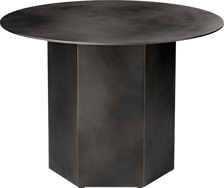 Epic Steel Coffee Table - 23.6" Diameter - Gubi - Table + Task - Earthy Red Steel - HORNE