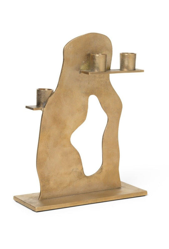 Erode Candle Holder - Ferm Living - Candle Holders - Brass - HORNE