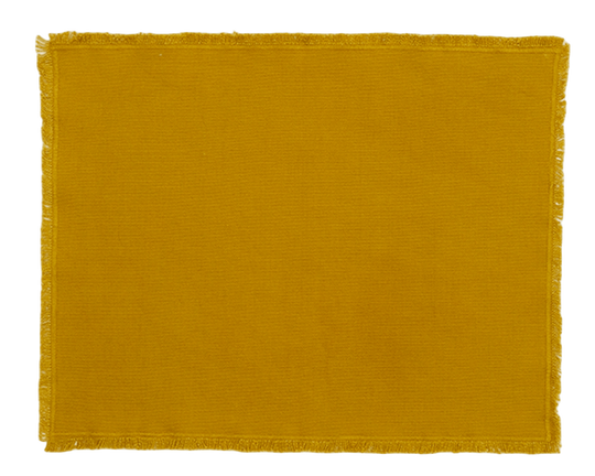 Essential Cotton Placemat - Set of 4 - Hawkins New York - Kitchen + Table Linens - Mustard - HORNE