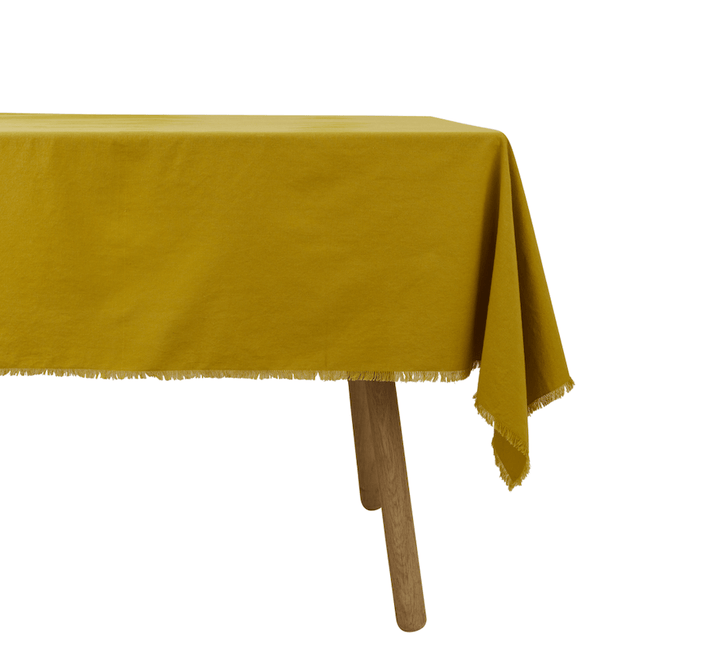 Essential Cotton Tablecloth - Hawkins New York - Kitchen + Table Linens - Mustard - HORNE